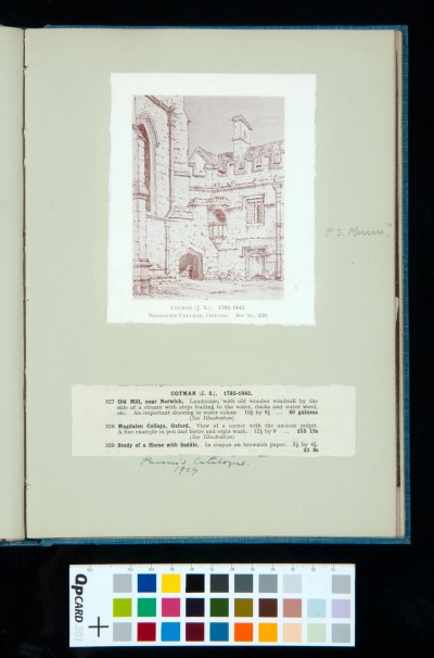 Magdalen College, Oxford in Parson's Catalogue