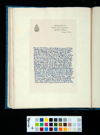 Letter to SDK from Edward Croft Murray, concerning 'Backwater in a Park', 9 Dec. 1936 (1)