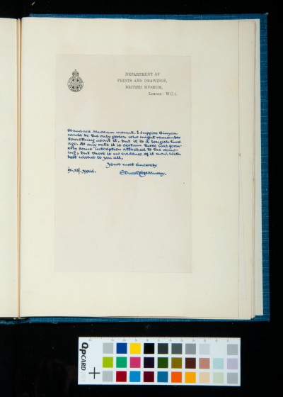 Letter to SDK from Edward Croft Murray, 9 Dec. 1936 (2)
