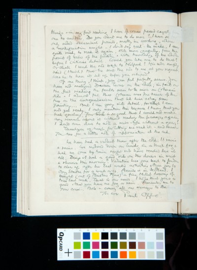 cont'd letter- reviewing Kitson's book -  from Paul Oppé, 27 Dec 1935
