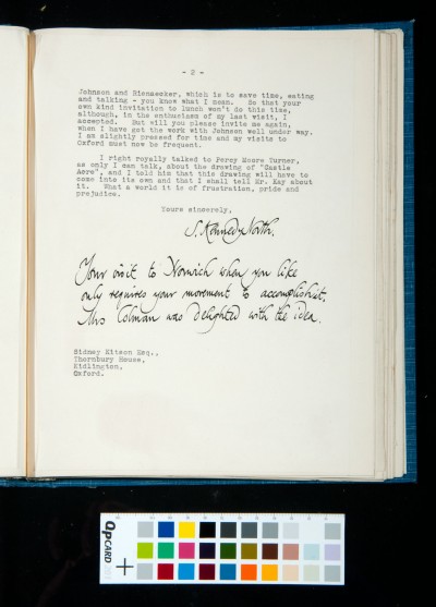 Letter to SDK from S. Kennedy North, 23 May 1936 (2)