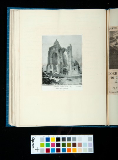 Reproduction of Cotman's *Crowland Abbey*