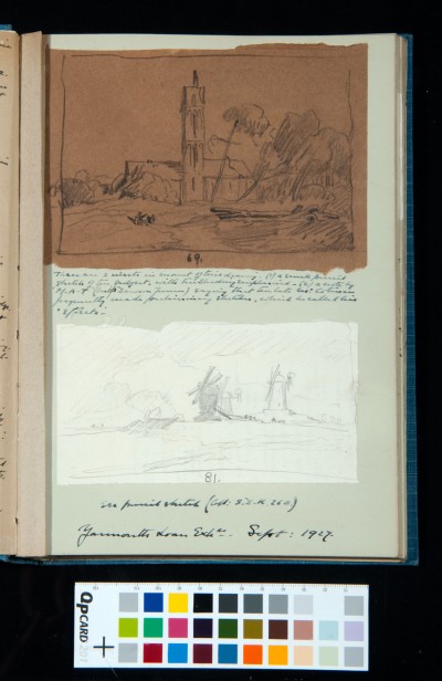 Yarmouth Loan Exhibition Sep 1927 - 2 sketches by Kitson