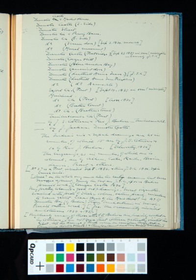 List of painting subjects Kitson found in James Savage, *History of the Hundred of Carhampton*
