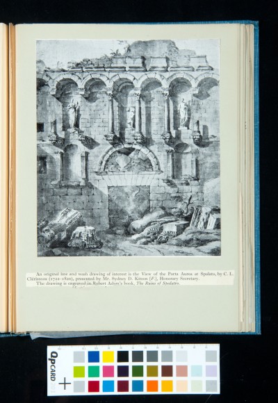 Image of the 'View of the Porta Aurea at Spalato' by C. L. Clerisseau