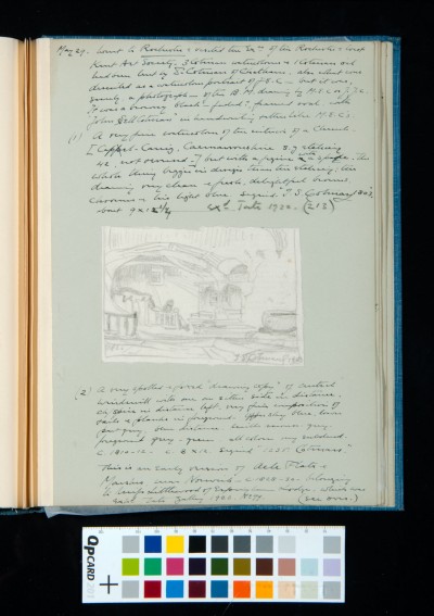 Kitson's account of visiting the Rochester and West Kent Art Society exhibition, including descriptions and sketches of paintings there