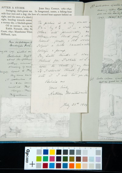 Letter to Kitson from Kathleen Braithwaite, 25 July 1929