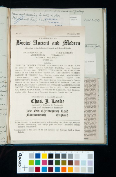 Newspaper advertisement of  books for sale