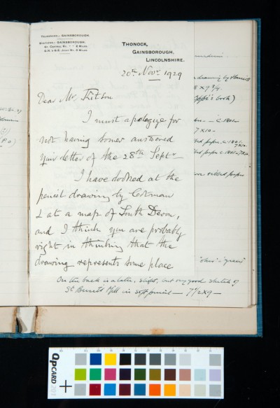 Letter from Sir Hickman Beckett Bacon to Kitson