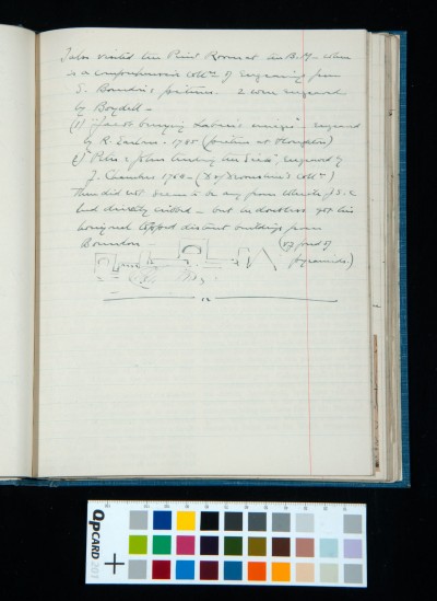 Aug:14th. 1930 diary entry: visit to British Museum
