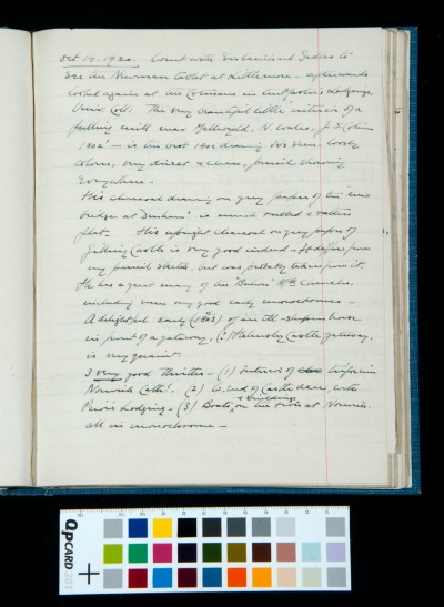 Diary entry 14 Oct.1930