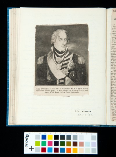 Portrait of Nelson, *The Times*, 21.10.'31
