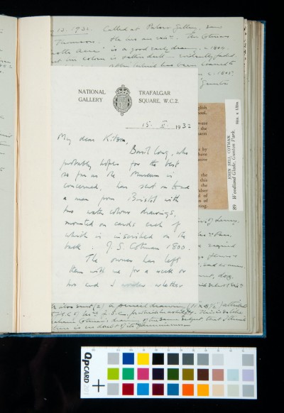 Letter to Kitson from H. Isherwood Kay