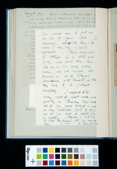 Letter to Kitson from H. Isherwood Kay