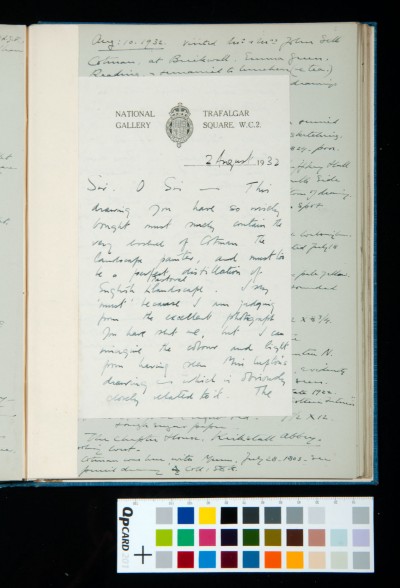Letter to Kitson from H. I. Kay