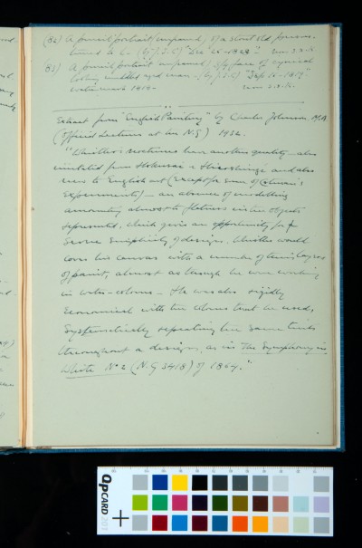 Kitson's diary entry for 26 August 1932; extract from Johnson, *English Painting*