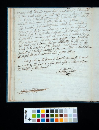 Letter of Arthur Dixon to John Joseph Cotman, 19 March 1834