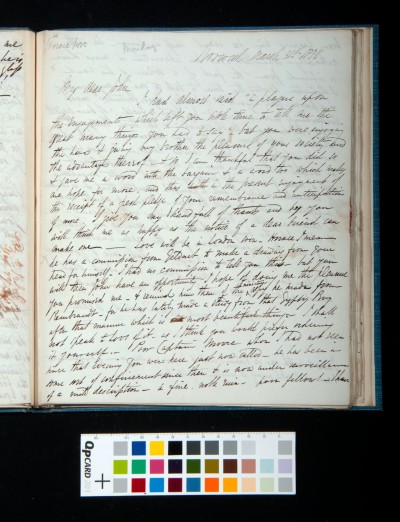 Letter of Arthur Dixon to John Joseph Cotman, 31 March 1834