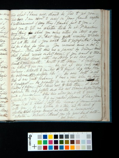 Letter of Arthur Dixon to John Joseph Cotman, 28 August 1834