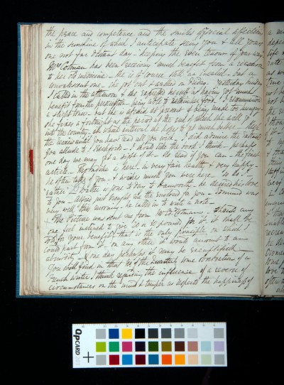Letter of Arthur Dixon to John Joseph Cotman, 22 September 1834