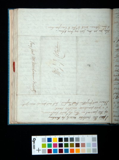 Letter of Arthur Dixon to John Joseph Cotman, 22 September 1834