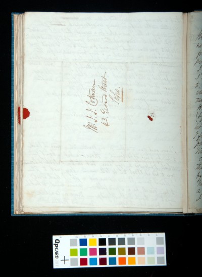 Letter of Arthur Dixon to John Joseph Cotman, 15 November 1834