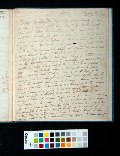 Letter of Arthur Dixon to John Joseph Cotman, 26 July 1835