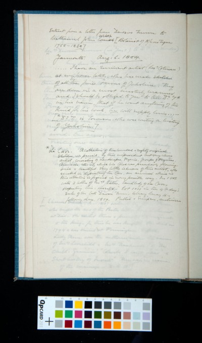 Transcription of part of a letter from Dawson Turner to Nathaniel John Winch