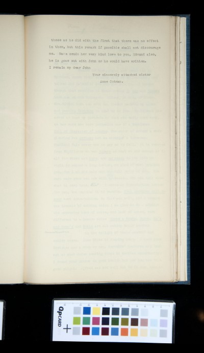 Copy of letter from Ann Cotman to John Joseph Cotman, 28-29 March 1834