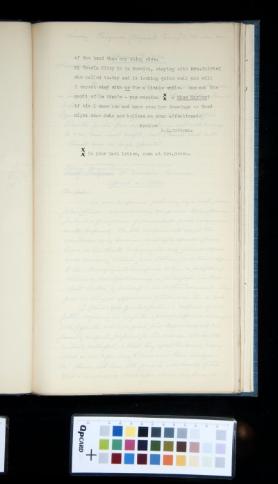 Copy of letter from Miles Edmund Cotman to John Joseph Cotman, 3 April 1834