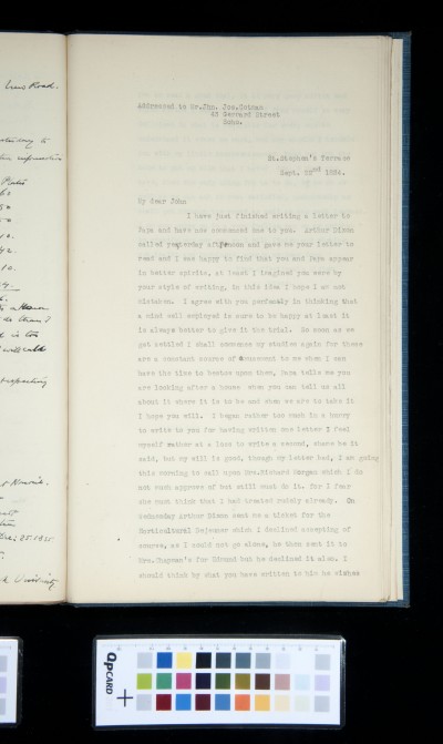 Copy of letter from Ann Cotman to John Joseph Cotman, 22 September 1834