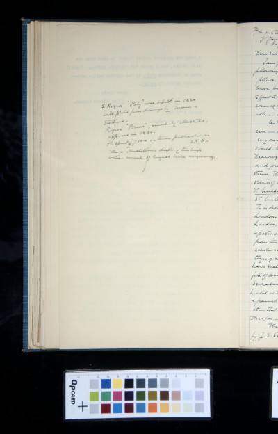 Notes by Kitson on Samuel Rogers