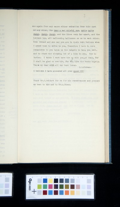 Letter from John Sell Cotman to John Joseph (cont.), mentioning John Joseph's previous 